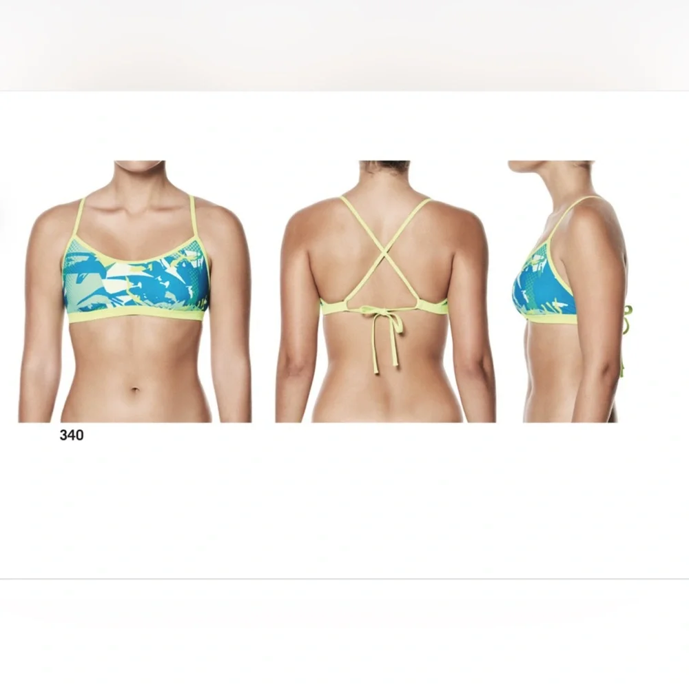 Nike Swim Drift Graffiti Performabce Crossback Bikini Top And Bottoms Size XL - Picture 2 of 6